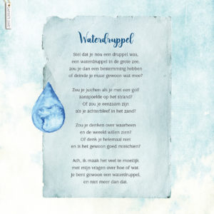Daphne's Diary gedicht waterdruppel