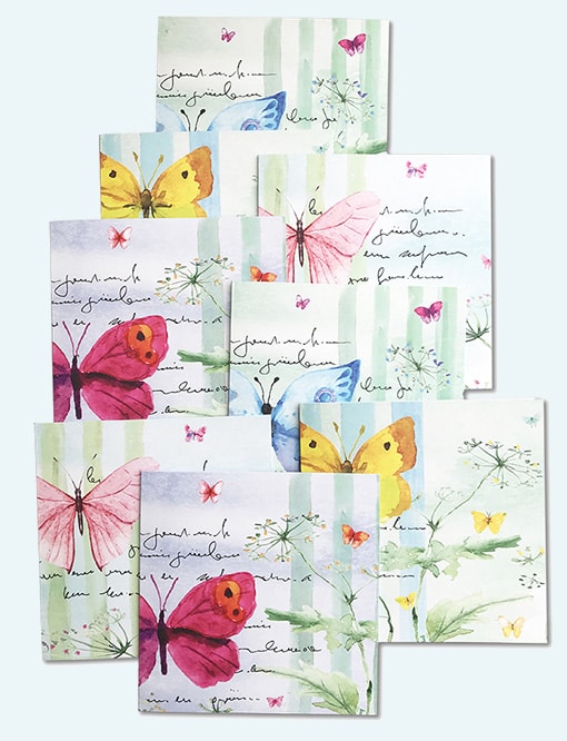 Daphne's Diary Kaartenset ‘Vlinders’