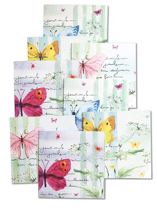 Daphne's Diary Wunschkarten ‘Schmetterlinge’
