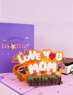 Daphne's Diary 3D Pop up wenskaart ‘Love you Mom’