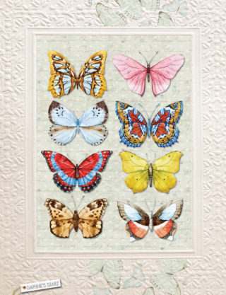 Deaphne`s Diary Poster ‘Schmetterlinge’
