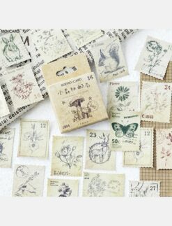 Daphne's Diary Stickers klein ‘Vintage natuur tekeningen’