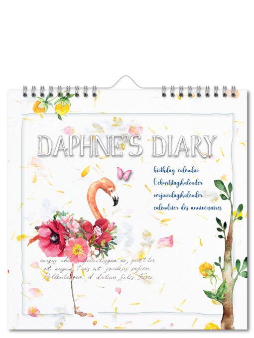 Daphne's Diary Calendrier d'anniversaire 'Animal flowers'