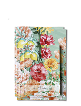 Daphne`s Diary Set de cahiers ‘Fruit & Flowers’
