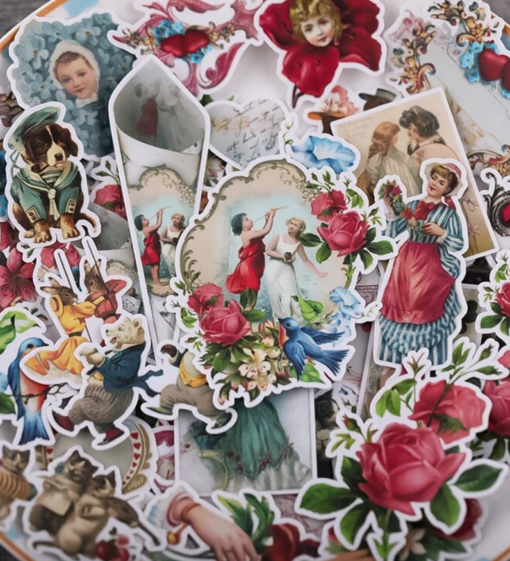 Daphne's Diary Set of stickers 'Vintage Victorian Objects'
