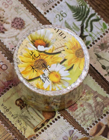 Daphne's Diary Washi tape 'Stamp flowers'