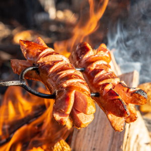 Campfire sausages