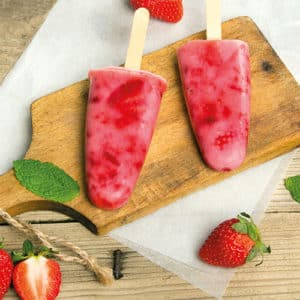 Strawberry ice creams