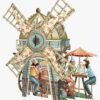 Daphne's Diary “The Windmill Tea Shop” – 3D pop-up wenskaart