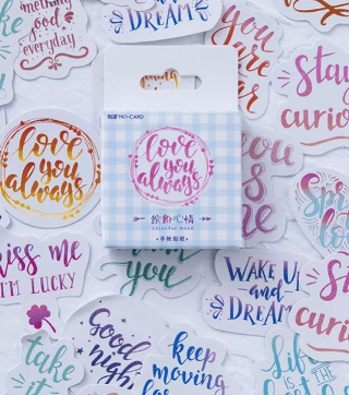 Daphne's Diary stickers 'Love you always'