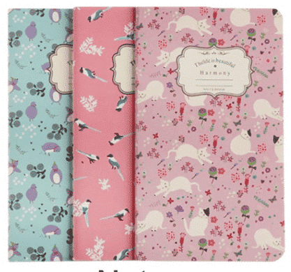 Daphne's Diary set of notebooks Animals