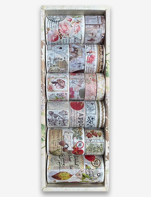 Daphne's Diary 18 piece washi tape set ‘flowers’