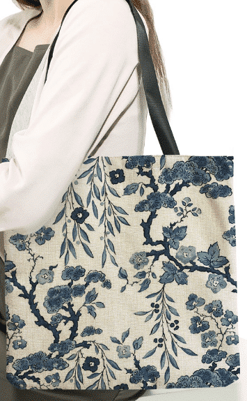 Daphne's Diary shoulder bag blue flowers