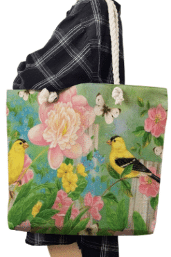 Daphne's Diary birds and flowers shoulderbag
