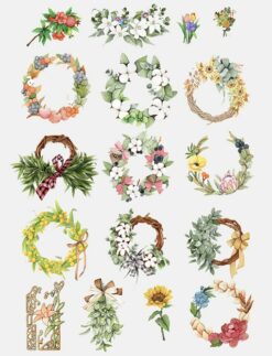 Daphne's Diary Stickers 'Wreaths'