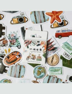 Daphne's Diary Stickers small ‘Travel round the world’