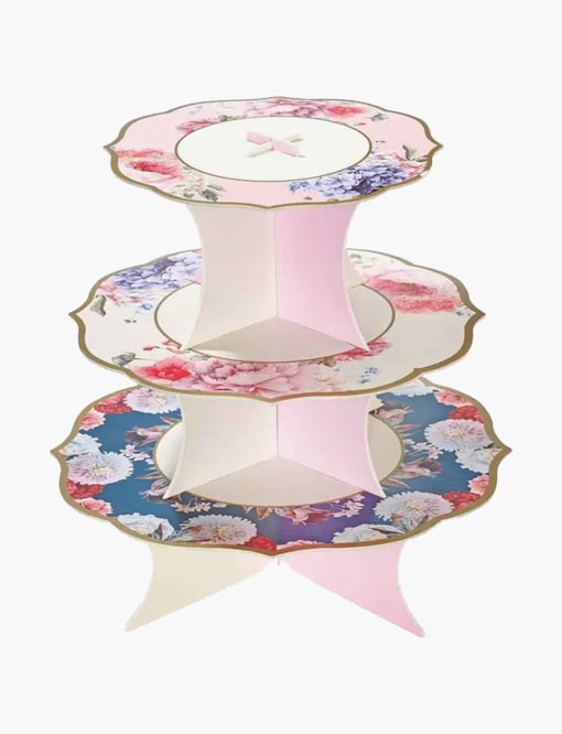 Daphne's Diary Double Sided Flower Cake Stand