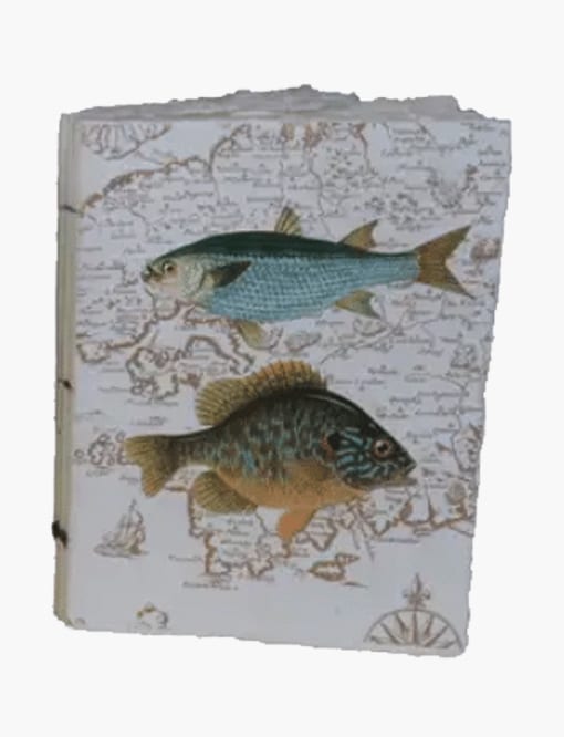 Daphne's Diary Notebook ‘Fish blue’ A5