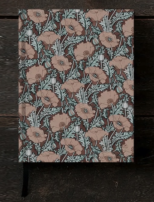 Daphne's Diary Notebook ‘Rose Poppy’