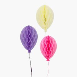 Daphne's Diary Pink honeycomb balloon decorations – 3 pieces