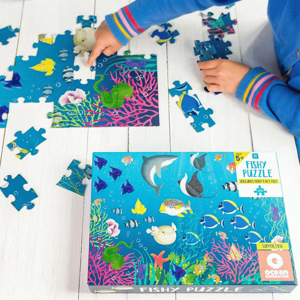 Puzzle 100 pièces mer et océan pour enfant sur sacha et jeanne –  Sacha&Jeanne