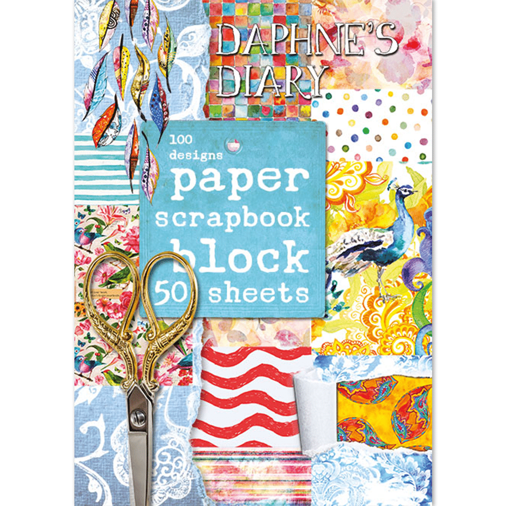 Paper scrapbook block - Daphne's Diary