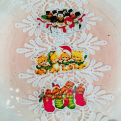 Alternative view of Weihnachtsaufkleber 'Tiere und Kinder'