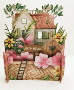 Miniature World pop-upkaart ' New Home'