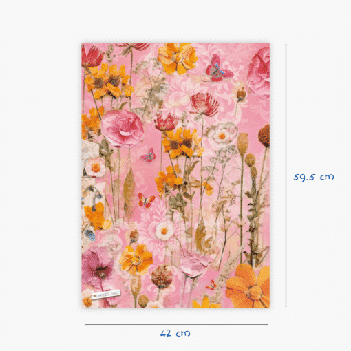 Wrapping paper 'Flowers' 8 sheets - Image 4