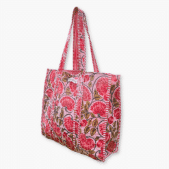 Alternative view of Daphne’s Diary gewatteerde shopper 'Roze Pioen'
