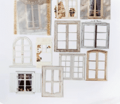 10 pieces 'Window Frame gray'