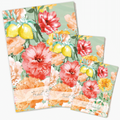 Daphne's Diary Notizbuch-Set 'Fruit & Flowers' – 3er-Set
