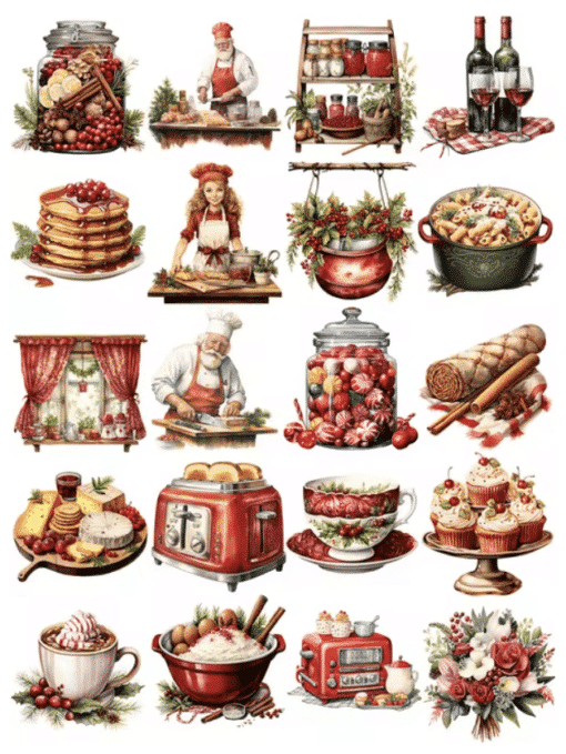 Autocollants 'Christmas Kitchen' – Image 2