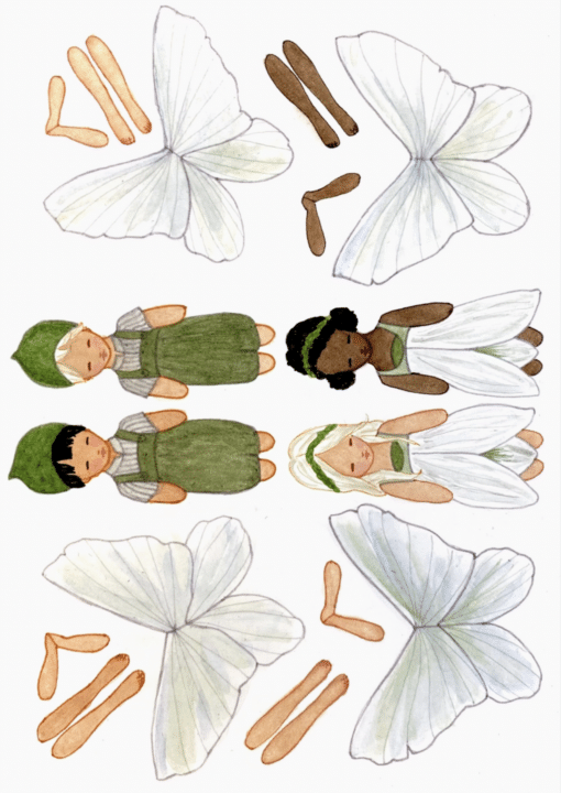 Paper Decoration 'Snowdrop Children' - Image 3