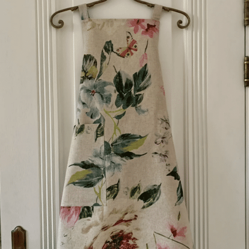 Women's Linen-Cotton Apron 'Floral' - Image 2