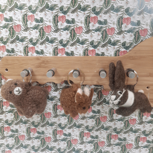 Porte-clés Alpaga en feutre fait main Fairtrade – Image 2