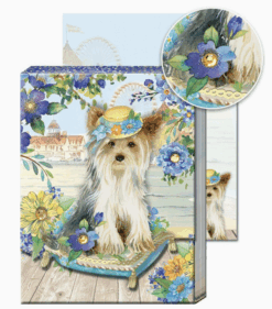 Notizbuch mit Magnetverschluss 'Hund & Kissen'