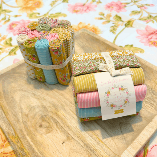 Tilda Creating Memories Fat Eight Roll 16 Fabrics 20 x 11cm Spring - Image 3