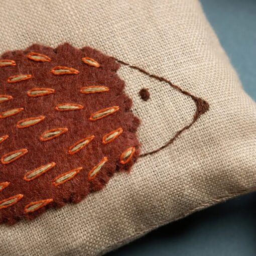 Linen Lavender Bags Embroidery Kit – Woodland - Image 2