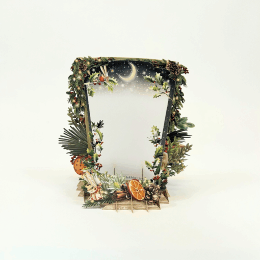 3D pop-up Christmas Card "Christmas floral" - Image 4