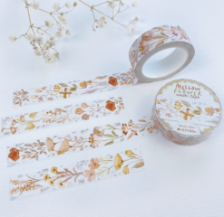 Alternative view of Mellow Flower with vertical floral print Washi tape