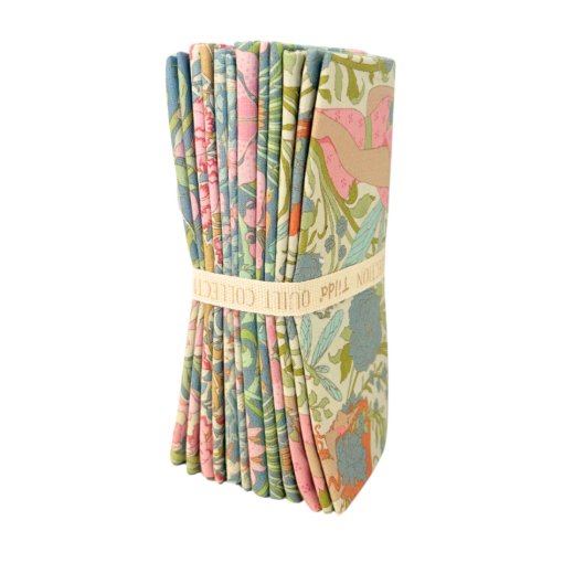 Lot de 5 tissus Tilda Songbird Fat Quarter Bleu – Image 3