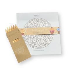 Kaartenset "Mandala" met potloden